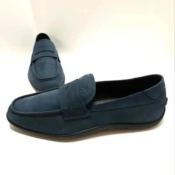 Brooks Brothers Men's Loafers Size 10 Leather Vibram Sole Blue Made In Italy - Picture 1 of 8